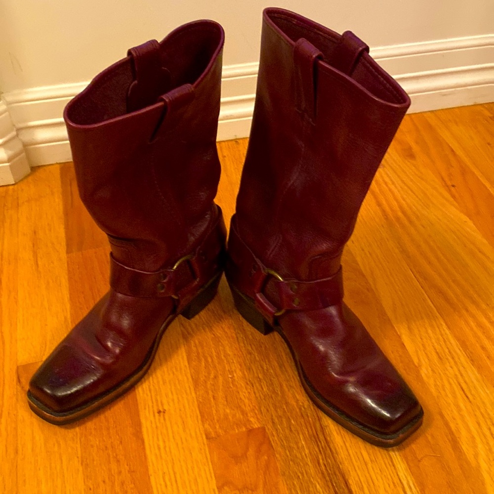 Frye harness boots